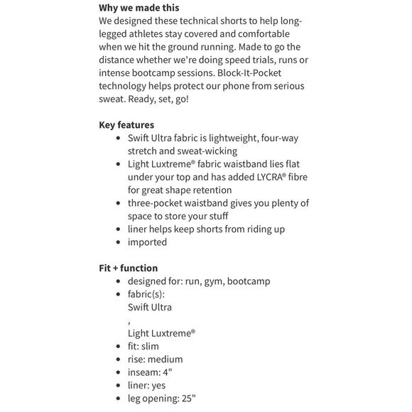 Lululemon Run Times Speed Short •8• Grapefruit Coral Orange Black Shorts - Picture 4 of 12